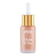 Nykaa Cosmetics Strobe and Glow Liquid Highlighter, Glazed Bronze, 0.67 oz - Highly Pigmented Glow D