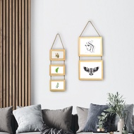 New Creative Solid Wood Photo Frame 4R 6R 8R Hanging Wall Ins Wooden Photo Frame Hanging Decoration 