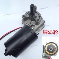 10Rpm-80rpm high power DC worm gear gear reducer motor 12v garage door motor 60w positive and revers