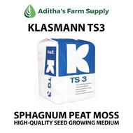 Klasmann TS3 Sphagnum Peat Moss/Substrate - 1 bale / 4 cu. ft. / 200 liters / 45-50 kg