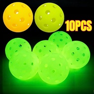 Pickleball Contents 10 Pickle Ball 40 Holes 74mm Pickleball Ball/ Luminous Pickleball/