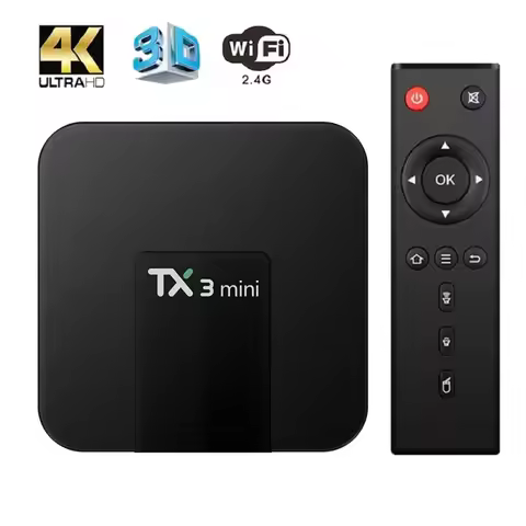 2021 TX3 Mini Smart TV Box Android 8.1 Amlogic 3228A 2G 16G 4K H.265 2.4G Wifi Set-Top TV Streamer R