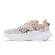 Saucony Jogging Shoes Kinvara 14 Pink White Breathable Shock Absorber Racing Training Women's [ACS] S10823130
