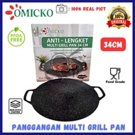 Panggangan Multi Grill Pan OMICKO / Wajan Panggang Keramik / Go Grill OMICKO