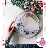 Organza fabric - Transparent embroidery fabric (Sheet 30cm x 30cm)