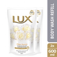 Lux Shower Gel White Impress Refill Pack 600ml x 2