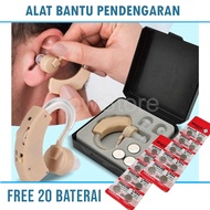 Bonus 20 Baterai, Alat Bantu Dengar Telinga Tuli CYBER SONIC TAFF OMICRON Pendengaran Lansia Anak