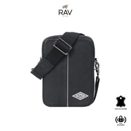 RAV DESIGN Men's Crossbody Sling Bag / Genuine Leather / Black / RVC538-G2-52790