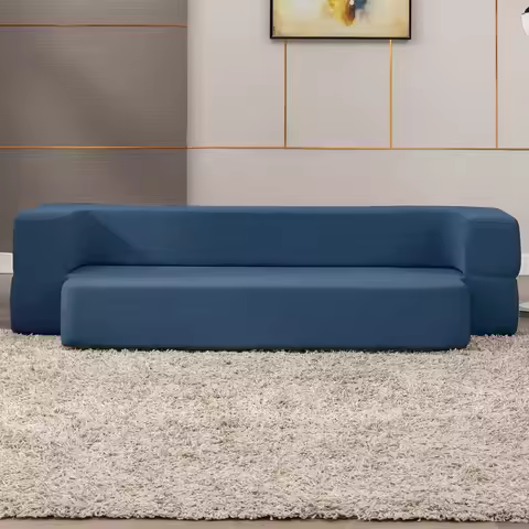 HORGAEO Folding Sofa Bed,Fold Down Couch Bed Sleeper Chair Guest Bed,Twin Bed Mattress Folding Foam 