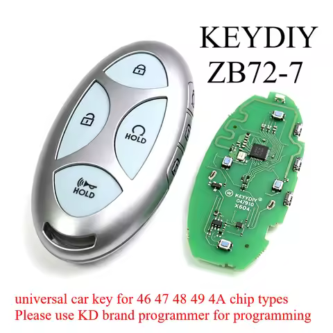 ZB72-7 KD KEYDIY Universal Remote for Hyundai for Kia Programming Remote Control for 46 47 48 49 4A 