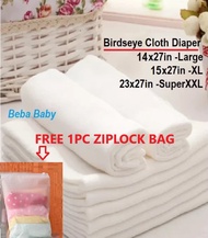 【Free 1pc Ziplock Bag 】12PCS/6PCS Birdseye Lampin Cloth Diaper Washable Set Sale for Newborn Baby Cl