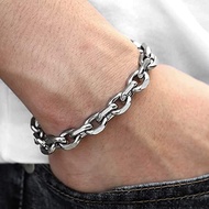 Gelang Tangan Pria Model Rantai Kapal Jumbo stainlees Stell Anti Karat / Gelang Pria Dewasa Ukuran B