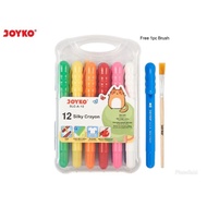 Joyko 12-color Silky Crayon Fine Crayon/