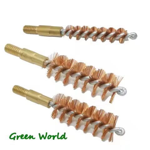 Green World 3pcs/lot .22cal,.40cal .45cal Bronze Bore Cleaning Brush,Gun Clean Brush