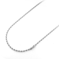 555jewelry สายสร้อยคอ สแตนเลสสตีล 50 CM (สี สตีล) รุ่น MNC-C081 - สร้อยคอ สร้อยคอผู้ชาย สร้อยคอแฟชั่