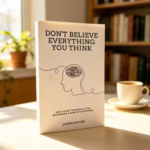 Don't Believe Everything You Think Self-Help Psychology Book Motivational Reading Book for Adults