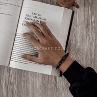 Gelang Kesehatan Pria Wanita Batu Hematite Badar Besi Hitam Magnetik Naturan ASLI untuk Pria Wanita 