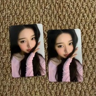Ive AMUSE endorse card pink clothes Chinese card back surrounding wonyoung small card