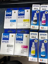 EPSON T04E / 04E BK / M / Y / C , BK $128 , M / Y / C $82 , EPSON T664 / 664 BK / M / Y / C BK $54 , M / Y / C $62 , EPSON T255 / 255 BK $122 , EPSON T256 / 256 BK / M / Y / C $122 , EPSON T193 / 193 M $90