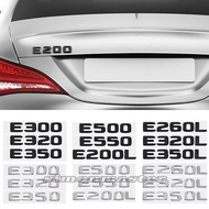 Car Rear Trunk Letters Stickers Decal Auto Exterior Accessories for Mercedes Benz E200L E260L E300 E320L E320 E350L E350 E500 E550 E Class