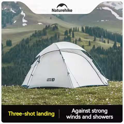 Naturehike Ultralight Hiking Tent Weatherproof 15D Nylon Windproof Rainproof 4 Season Tent 1-2 Perso