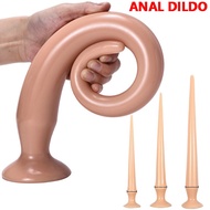 ♦▼Super Long Dildo Suction Cup Soft Anal Plug Women Anal Dilator Gay G Spot Stimulus Butt Plug Sex Toys Man Prostate Mas