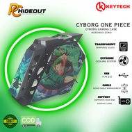 Keytech CYBORG Gaming PC Case - Roronoa Zoro Themed w/Free 6 RGB Fans ATX/M-ATX/M-ITX