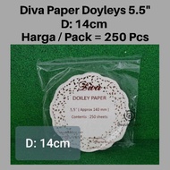 DIVA Paper Doyleys 5.5 / Paper Doilies 5.5 / Paper Doyleys / Paper Round Placemats / Paper Cake Mats