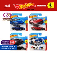 Hot Wheels 2026 Ferrari F40 Competizione/ Ferrari 12Cilindri/ Ferrari 365/ Ferrari SF90 Short Card