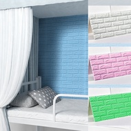 10Pcs 3D wallpaper design wall decor Waterproof Wallpaper Foam Self Adhesive wallpaper sticker