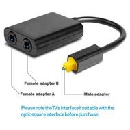 K-MART - 光纖音頻線 光纖一分二音頻連接線 光纖分配器 一進二出光纖轉換器