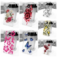 Transparent Casing For Honor X5b GFY-LX2 / X5b Plus GFY-LX2P Case New Stylish Flower Butterfly Soft 