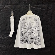 Fashionable Eight-Pointed Star Print Sunscreen Shirt - Women's Loose Casual Top