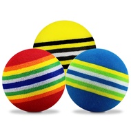 Golf Rainbow Ball Indoor Practice Children's Toy Ball Colorful Ball Compression Sponge Ball Pet Soft