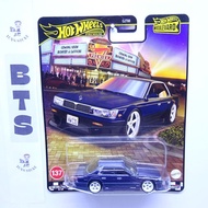 Hot Wheels Premium Boulevard Nissan Laurel C33 biru