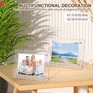 2Pcs Acrylic Picture Frames 4x6 Inch Clear Photo Frame with Screw Multipurpose Photo Display Frames 
