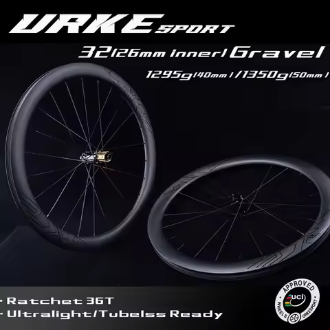 700c 1295g Ultralight 26mm Inner Gravel Cyclocross Carbon Wheels Disc Brake Urke G300 Ratchet HG XDR