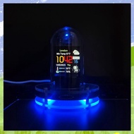 (GYIT) RGB Nixie Tube Clock Smart WIFI Networked LED Light-Emitting IPS Color Screen DIY Analog Digi