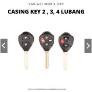 Casing kunci Toyota innova,vios,fortuner,altis 2tombol , 3tombol , 4tombol