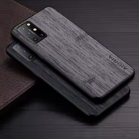 Case for Oneplus 8T 8 Pro 5G funda bamboo wood pattern Leather phone cover Luxury coque for Oneplus 