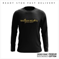 Longsleeve Warisan Melayu Size XS - 5XL Tshirt Cotton 100% Baju Lengan Panjang