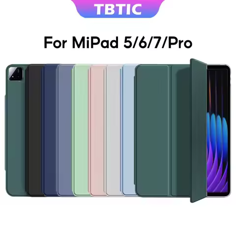 TBTIC For Xiaomi Pad 7 6 5 Pro Case Without Pen Pencil Holder Slot 2024 11.2 11 Inch Auto Wake up