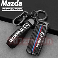 Applicable to MAZDA Car Key Case Key Bag Carbon fiber pattern Key Cover  MAZDA 3 MAZDA 6 CX5 CX30 CX9 CX3 MAZDA 5