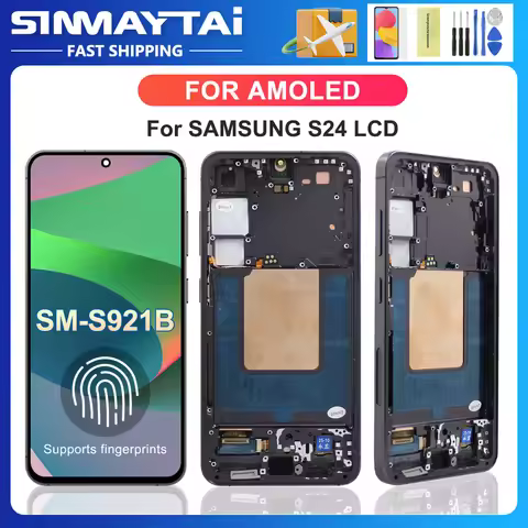 For AMOLED S24 For Samsung S24 S921B S921U S921W S921N S921E LCD Display Touch Screen Digitizer Asse
