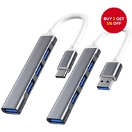 USB HUB USB3.0 OTG Type C Multi Splitter 4 in 1 Adapter for Xiaomi Lenovo Macbook PC Laptop NFY6