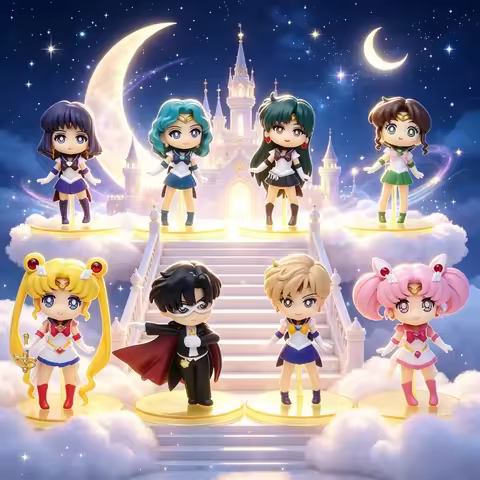 1/8pcs Hot Anime Figuarts Qposket Collection Toys Sailor Moon Cosmos Tsukino Usagi Eternal Sailor Mo