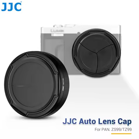 JJC Auto Lens Cap for Panasonic Lumix ZS99 TZ99 Lens Cover Aluminum Alloy Inner Soft EVA Lens Protec