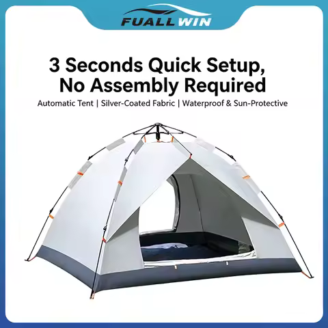 3-Second Instant Pop-Up Tent, Waterproof Sun-Protective Automatic Tent for 2-3 People, Lightweight f