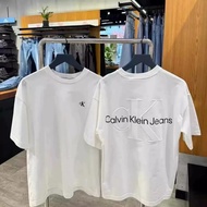 Calvin Klein Original 100% top White Short sleeve men Round neck man Summer ck Cotton Baju T shirt l