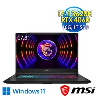 msi微星 Katana 17 B13VFK-089TW 17.3吋 電競筆電 (i7-13620H/16G/1T SSD/RTX4060-8G/Win11)